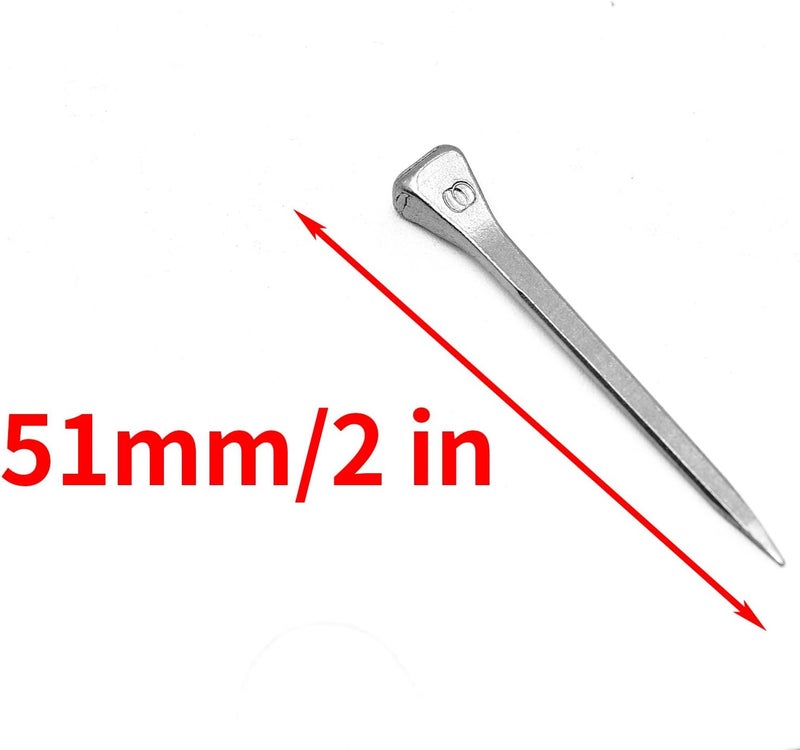 Surf turtle E5 Horseshoe Nails 50 Pcs 2 Inches Low Carbon Steel Horse Hoof Nails Horse Training Supplies Tool for Securing Firmly - Image 2